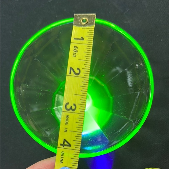 Vaseline Green Glass dessert cup - Picture 5 of 6